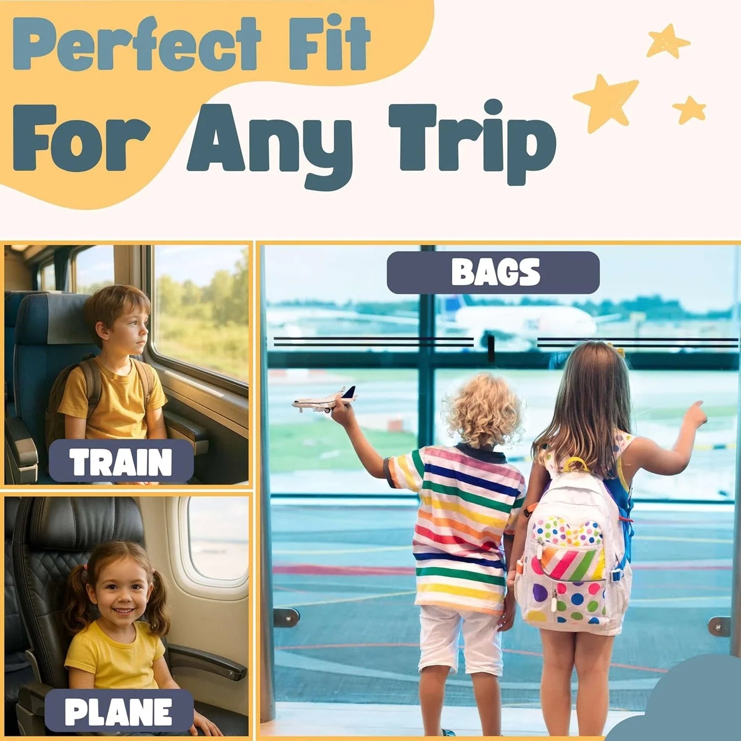 Kids Car Neck Pillow with Seat Belt Safety Sleep Aid Prevent Leaning Head Back Seat Sleeping Comfort During Long Distance Travel